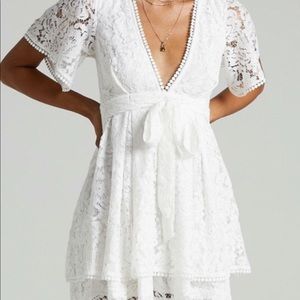 Showpo Mini Lace Dress Size 4